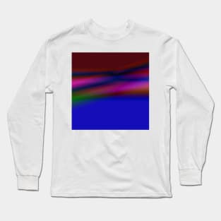 blue yellow green texture art Long Sleeve T-Shirt